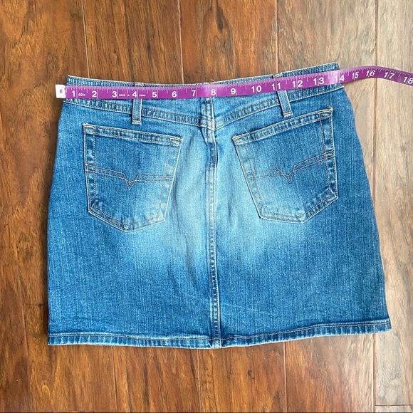 2000s Y2K denim jean mini-skirt with pockets - Picture 5 of 5